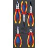 BGS 4132 | Modulo per carrelli portautensili 1/3: serie di pinze VDE | 5 pz.