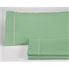 AlexandreHouse Juego de sábanas liso color verde albahaca. Cama de 180 cm. 4 piezas