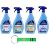 Beni Culinari Confezione Prova Felce Azzurra Detergente Multiuso Spray, detergente vetri, stiratura rapida, detergente bagno, sgrassatore 4x750ml + Portachiavi Beni Culinari in Omaggio