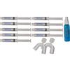 White pro Gel sbiancante per denti 90 ml * 9 x 10 ml * Perossido di carbammide 0% + Spray smacchiatore 60 ml - * Sbiancamento a domicilio * Prodotto negli Stati Uniti * Gel sbiancante per denti