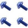 LT Easiyl 4 Pezzi M5 X 12 Mm Portaborraccia Per Bicicletta Bulloni Esagonali Portaborraccia Per Bici Portaborraccia Per Bicicletta Viti Staffa Per Mountain Bike Bici Da Strada Blu