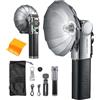 Godox Lux Master Retro Flash 2.4G TTL Wireless con Touch Screen, GN25 6000K土300K, 460 Full Power, Batteria al Litio Integrata Retro Flash per Canon Sony Fuji Nikon Olympus Panasonic Camera