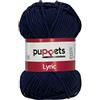 Puppets Lyric Stärke 8 4572008-05029 - Filato per uncinetto, 100% cotone blu scuro