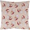 Villa d'Este Home Tivoli Cuscino arredo sfoderabile, decoro Babbo Natale, 40x40, Xmas