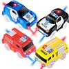 AniSqui Track Cars, Auto Giocattolo per Bambini Pista Macchinine Auto Elettriche Il Bagliore nel Buio Traccia, per I Regali di Natale Regalo di Compleanno