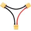 YIXISI XT90 Connettore Serie Batteria, Cavo Connettore Batteria Serie XT90, XT90 Serie Seriale Batteria Connettore 1-Femmina a 2-Maschio Adattatore con Cavo 12AWG, per RC Lipo