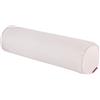 Easnea Cuscino rotondo in lino, cuscino a rullo lungo, supporto lombare, per alleviare il dolore al collo, cuscino cilindrico con fodera rimovibile per dormire/sedia/auto/divano, beige, 15 x 60 cm