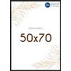 Wackadoo Cornice portafoto 50 x 70 cm, colore nero, cornice portafoto con vetro in legno italiano Picture frame
