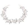 Lurrose - Cerchietto per capelli da sposa con strass, accessorio per abito da sposa (argento)