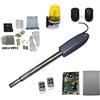FP-TECH KIT AUTOMAZIONE CANCELLO BATTENTE 2 ANTE MOTORE APRICANCELLO ELETTRICO 24 V 220V (1 Motore Singolo 350 Kg 60W 24 V)