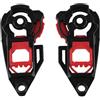 Shkalacar Set Piastre ingranaggio Visiera Scudo Casco, Set di Piastre di Base per Casco da Moto per Parti Casco Moto AGV K1 K3sv K5