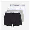 Calvin Klein Jeans Calvin Klein Trunk 3Pk Grey Heather, White, Black 3 Boxer Elastico Bianco