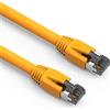 Nippon Labs Cavo Ethernet Cat 8 da 0,2 m, 2 GHz, 40 G, 24 AWG, S/FTP, schermato da 40 Gbps, 2000 Mhz, cavo patch SFTP ad alta velocità Cat8 LAN RJ45 da parete, esterno