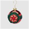 EDG Enzo De Gasperi Sfera Pallina per Albero di Natale Gemme 10cm Rosso Vetro
