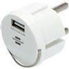 Brennenstuhl Adattatore per presa USB | Caricatore USB da inserire in un nido di presa, 2,4 A, compatibile con prese IP44 e avvolgicavo di Brennenstuhl