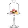 SWEET HOME Alzatina per dolci pasticceria in vetro con cupola in vetro cod.AC00410LU cm 18,5h diam.10 by Varotto & Co.
