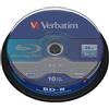 Verbatim BD-R Single Layer - Blu-ray Disc 25 GB, 6x Burning Speed, Scr (Blu-ray)