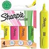 Sharpie Fluo XL Evidenziatori | punta a scalpello | colori fluorescenti assortiti | set di 4 evidenziatori