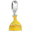 Generic Ciondolo per abito Belle La Bella e la Bestia in argento sterling 925 compatibile con ciondoli, Trollbeads, Chamilia, Biagi e molti altri braccialetti con ciondoli del Regno Unito.