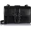 Pinko Love One Mini CL Naplack, Borsa Donna, Z99B_Nero Limousine Block Color, Taglia Unica