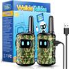 Adeokay Walkie-Talkie Bambini Ricaricabili, Giochi Bambini 3-10 Anni Giocattoli per Bambini All'aperto Regalo Bambino 3-10 Anni