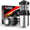 OUSHI 1156 BA15S P21W Lampadine LED, Canbus Rosso 2600Lm, Lampadina 7506 1141 Luce Di Retromarcia Luce Freno Posteriore Luce Posizione Fanale Posteriore Indicatori Direzione (2 Pezzi)