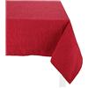 Casatessile Charme Tovaglia copritavolo Jacquard ciniglia Varie Misure Tovaglia Cucina Cotone - Bordeaux, 8 posti 140x220 cm.