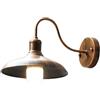 ENTHERONIC Lampada da parete vintage per esterni IP54 Impermeabile Antiruggine Applique da parete in ferro a collo d'oca Luce da fienile E27 Luci da portico per esterni per patio