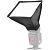 Andoer Mini flash universale per fotocamera, 17 x 15 cm, Softbox Speedlite, pieghevole, con borsa per il trasporto, ricambio per flash Canon Nikon Sony Godox Yongnuo
