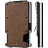 VULKIT Porta Carte di Credito con Fermasoldi Portafoglio Sottile e Minimalista in Metallo in Alluminio Porta Carte di Credito con Blocco RFID per Uomo