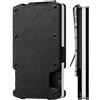 VULKIT Porta Carte di Credito con Fermasoldi Portafoglio Sottile e Minimalista in Metallo in Alluminio Porta Carte di Credito con Blocco RFID per Uomo