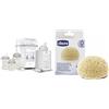 Chicco Starter Set, Sterilizzatore Elettrico, Scaldabiberon E Kit Biberon, 3 Biberon Natural Feeling & Spugna Ultra Assorbente, 0m+, Colori assortiti, 664.95 cubic- centimeters, 62 grams, 0, 1