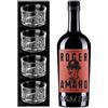 Generico Roger Extra Strong Torbido Dalla Nascita Bottiglia da 700 ml con 4 Bicchieri EQUILIBRIO Originali Vecchio Magazzino Doganale in Astuccio Elegante - Idea Regalo Natale