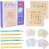 QYDKWK Montessori Giochi Educativi Gioco di Infilare la Corda con Due Giocatori Giocattoli in Legno da 3 4 5 Anni, Regali di Natale Compleanno per Bambini Bambina