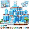 Goody King - Set di blocchi da costruzione magnetici per bambini, 100 pezzi, cubi magnetici, a tema mondo di neve, giocattoli Montessori per bambini dai 4 anni in su, giocattoli sensoriali STEM