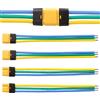 YIXISI 2 Paia MR30 Connettore Maschio Femmina, MR30 Connettore Spina con Connettore di Alloggiamento Guaina, con Cavo di Silicone 100mm 18AWG, per Batteria Lipo FPV Drone