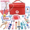 Yagosodee Dentista Kit Pretend Play Giocattoli Bambini Ruolo Giocare Medici Caso Dottore Set per Bambino Dentista In Legno Gioco Set con Sacchetto Regalo per 3 Anni Ragazzi Ragazzi Ragazze Natale Compleanno