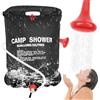 Traxenta 20 Litri doccia portatile, doccia da campeggio con Tubo Rimovibile e Soffione, doccia solare da campeggio Uso Esterno da Appendere per Escursionismo Trekking All'aperto Borsa da Bagno