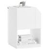 SoBuy Tavolino laterale da divano Comodino Bianco 40x40x60cm FBT136-W