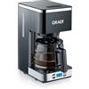 GRAEF. GRAEF Caffettiera a filtro FK502 Nero 1,25 litri, 10 tazze, funzione keep warm, timer, spegnimento automatico, testina di erogazione per un'estrazione ottimale, pre-erogazione per un aroma completo