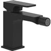 Villeroy & Boch Architectura Square miscelatore monocomando bidet, rubinetto con tirante, miscelatore bidet a risparmio idrico, altezza bocca di erogazione 100mm, quadrato, nero opaco