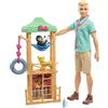 Barbie Carriere Playset Ken Veterinario con Bambola e Accessori, Giocattolo per Bambini 3+ Anni, GJM33
