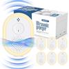 Bubbacare Repellente ad Ultrasuoni per Topi Interno Pacchetto di 6, Dissuasori per Topi Ultrasuoni, Repellente Topi Elettromagnetico Efficace, Repellente Topi