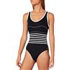 Haute pression Y1068 Costume Intero, Nero(Noir (Noir/Blanc), Taglia Produttore: 38 Donna