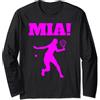 Padel Paddle Tennis Co. Padel Silhouette Ragazza Divertente Maglia a Manica