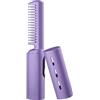 Perfeclan Piastra per capelli Piastra per capelli riscaldata Pettine Piastra per capelli portatile multiuso Spazzola per lisciare i capelli per la bellezza, Viola