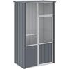 vidaXL Gabbia per uccelli, 115 x 78 x 200 cm, in acciaio zincato, colore: antracite