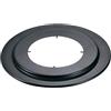 ALLINOX Rosone Circolare in Acciaio Nero Coprimuro Per Stufa a Legna Accessorio Canna Fumaria Diametri Da 120 a 180 mm (DN 130)