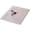 Aqbau® Sportello di ispezione per muro a secco, 30 x 40 cm, in acciaio inox, antiruggine con serratura, porta di manutenzione, sportello di manutenzione