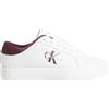 Calvin Klein Classic Cupsole Lowlaceup Lth Wn Yw0yw01444, Scarpe da Ginnastica Donna, Bianco Bright White Andorra, 41 EU